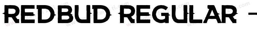 Redbud Regular字体转换